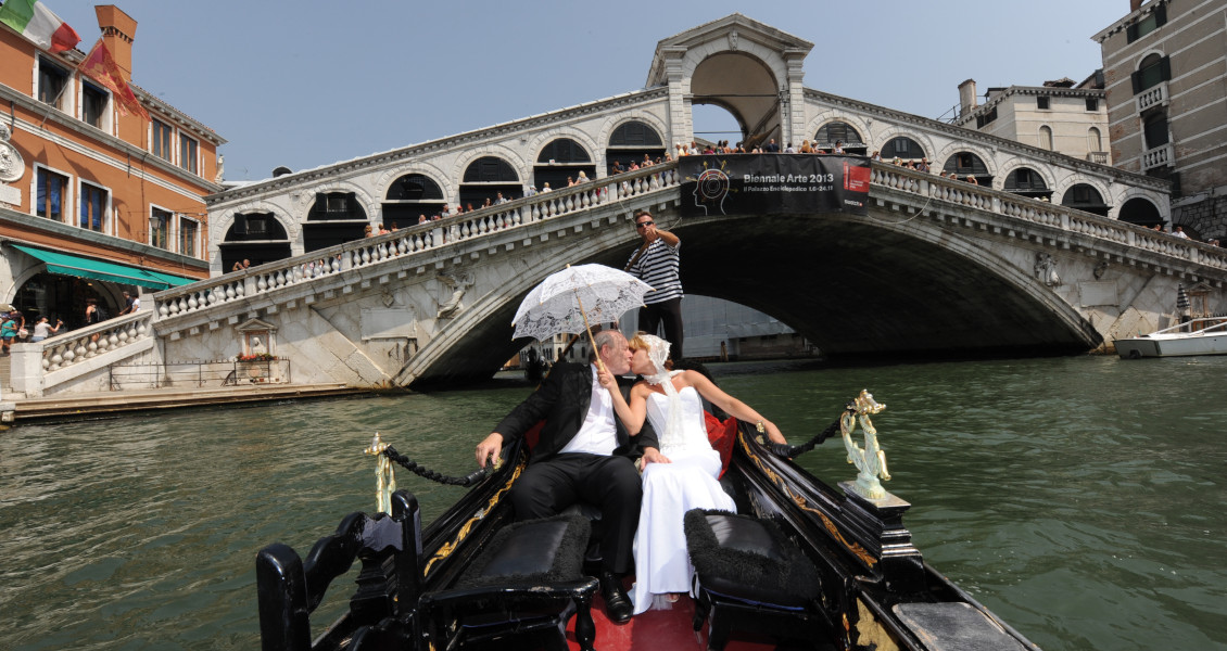 Matrimonio simbolico, sposarsi a Venezia in gondola