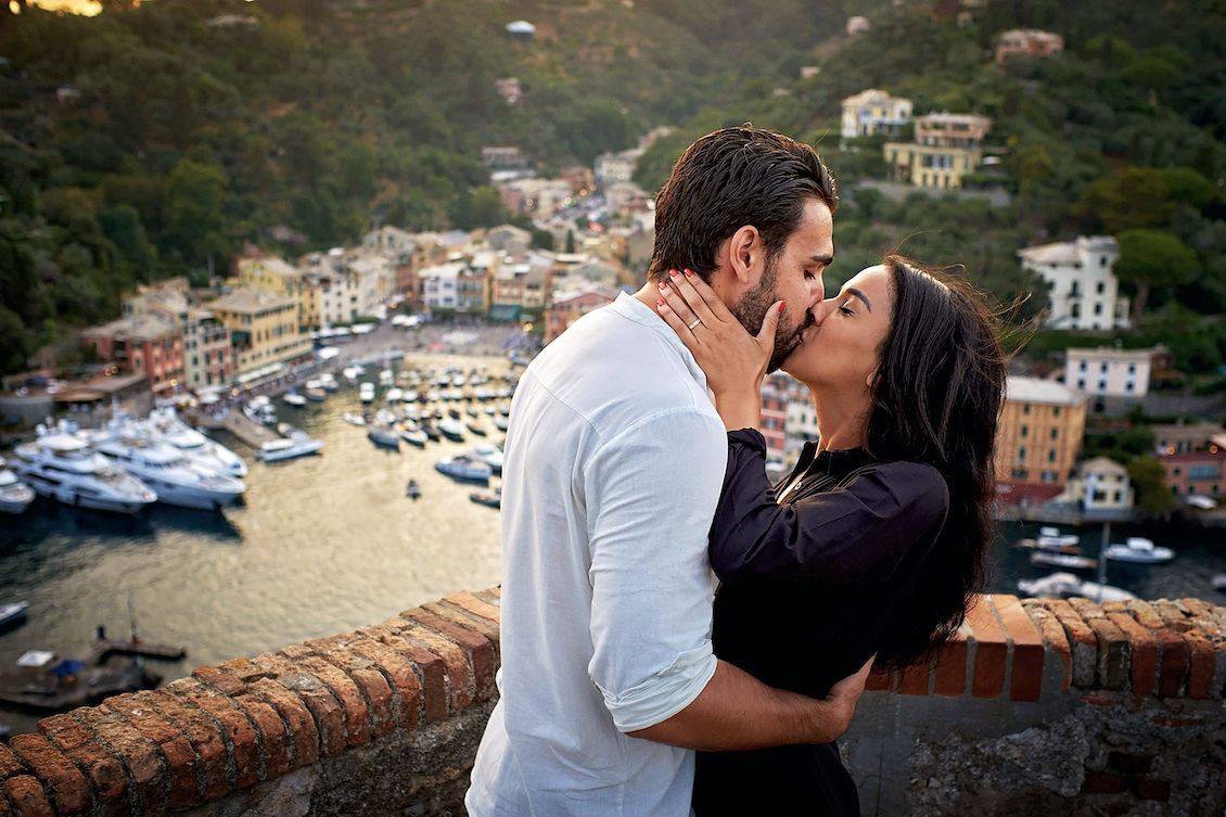 Proposta matrimonio in castello a Portofino