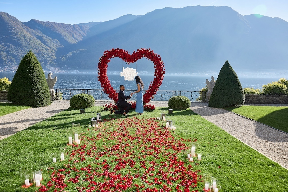 propsta di matrimonio lago di como