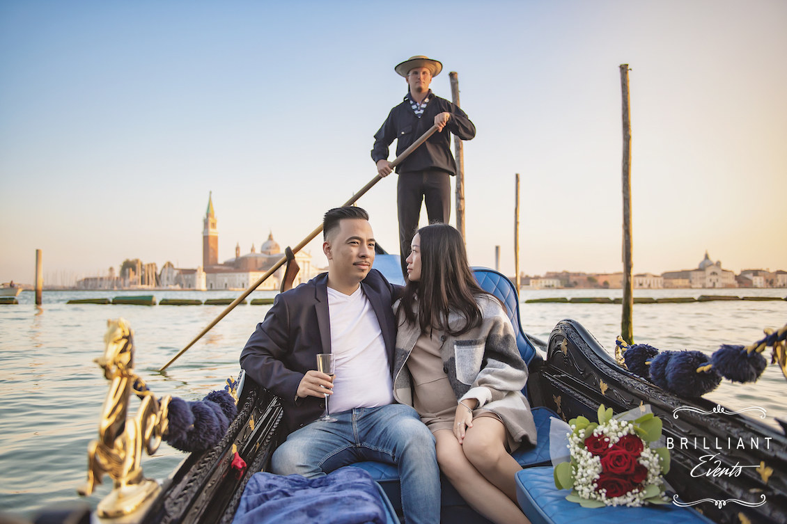 Proposta in gondola venezia