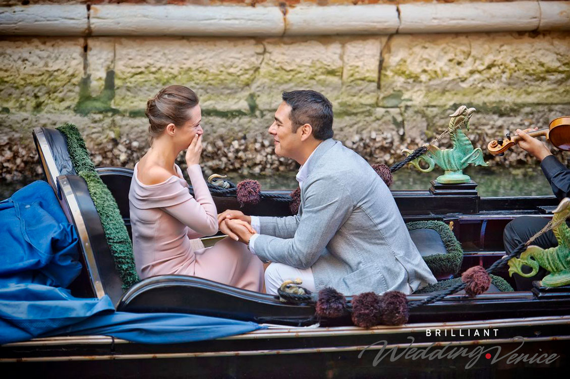 Proposta di matrimonio in gondola