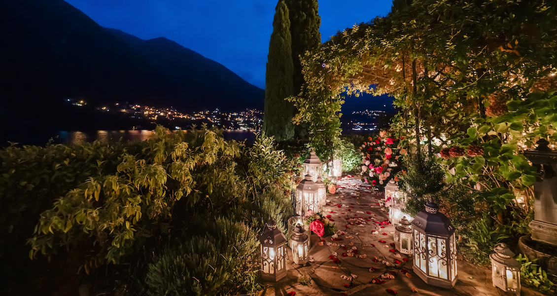 La più romantica proposta di matrimonio al Lago di Como