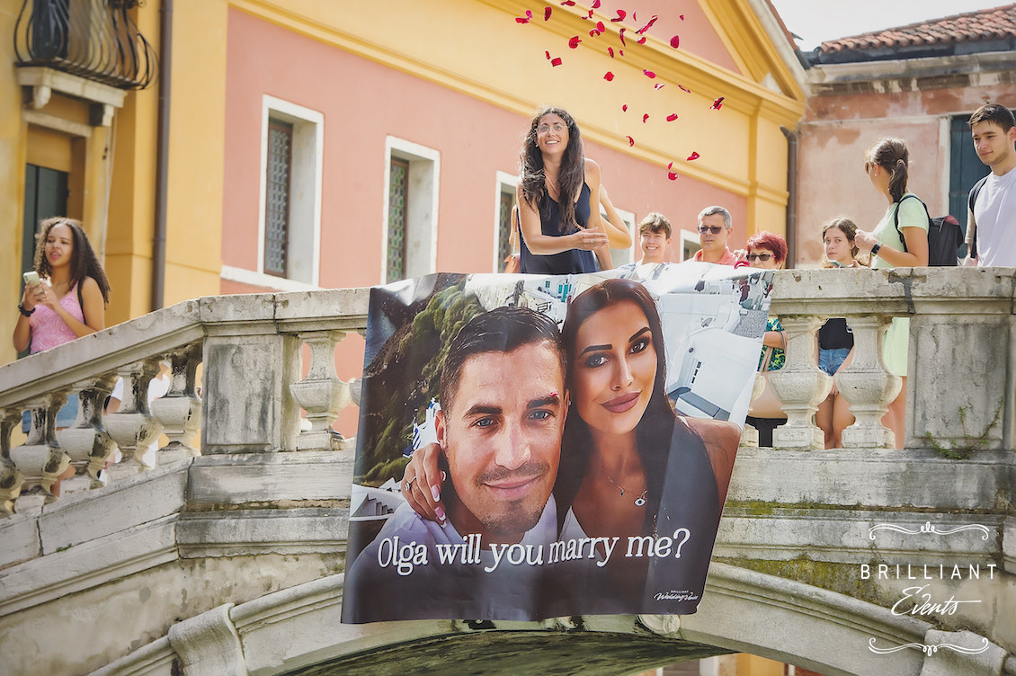 Servizi personalizzati per proposta in gondola