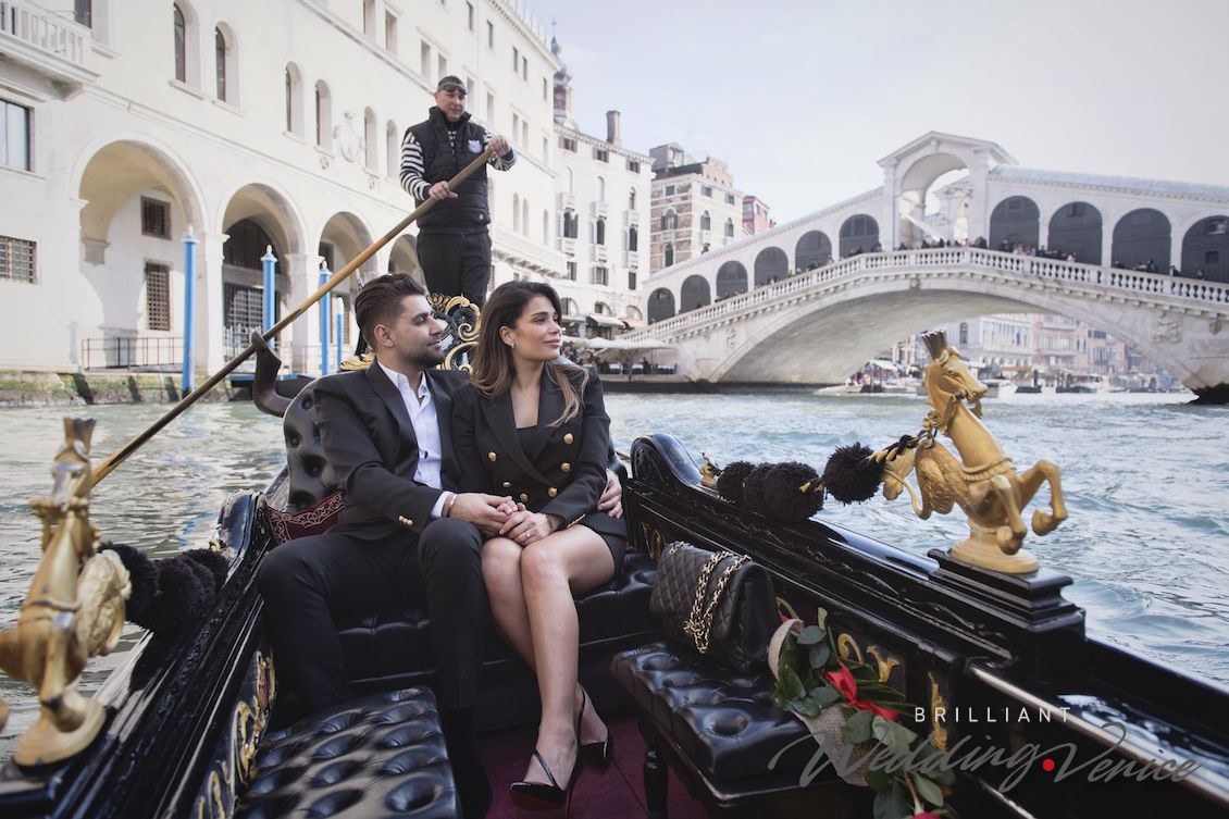 Elegante proposta di matrimonio a Venezia
