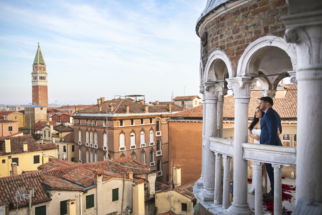 romantica proposta a venezia