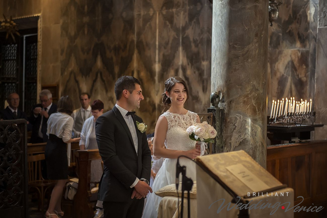 Matrimonio intimo in uno dei palazzi più romantici di Venezia, Italia
