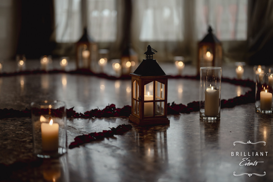 Proposta di matrimonio in un palazzo a Venezia Italia