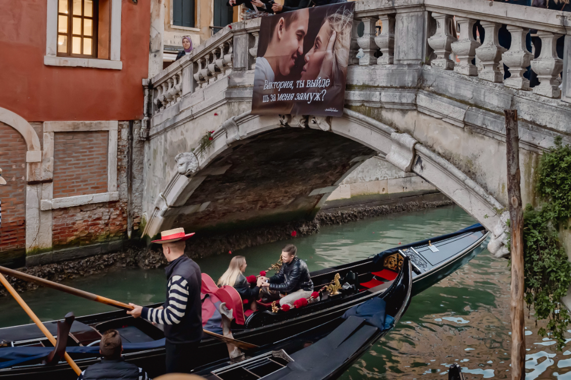proposta di matrimonio in gondola