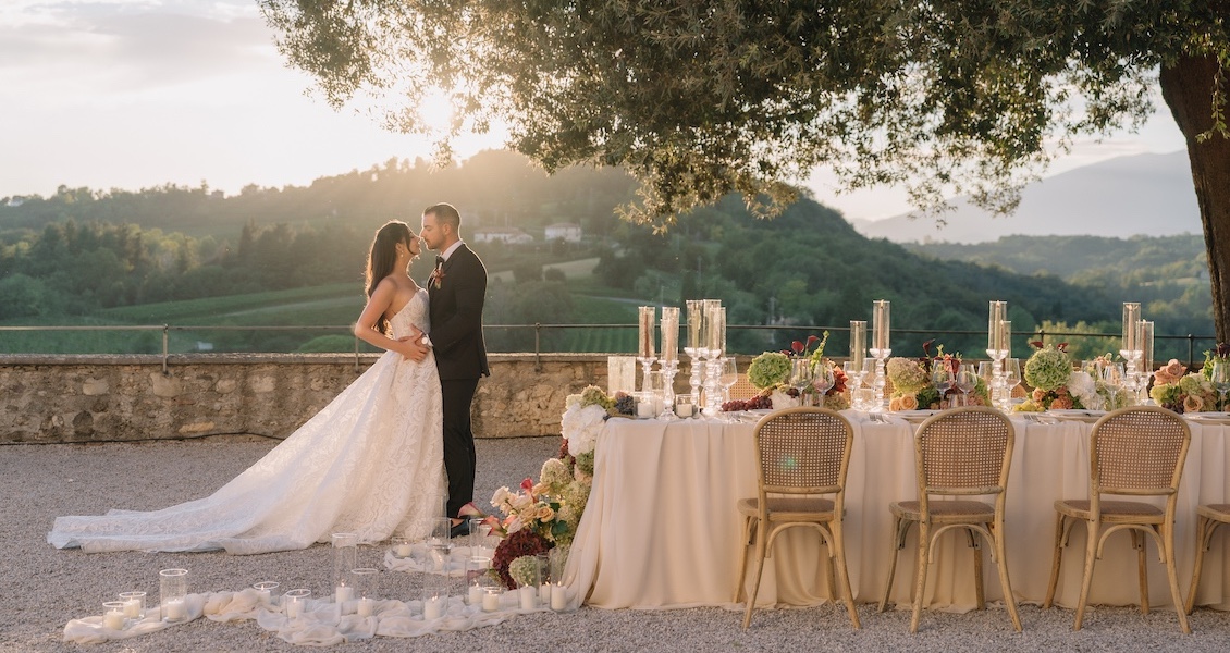 L’incantevole matrimonio al Castello San Salvatore nelle colline del Prosecco Veneto Italia