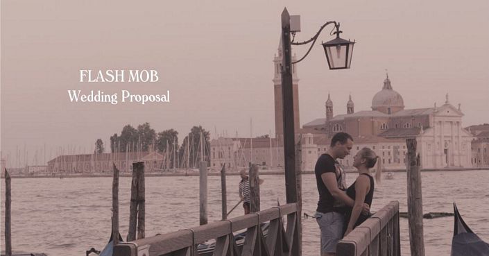 Proposta di matrimonio a Venezia con flash mob