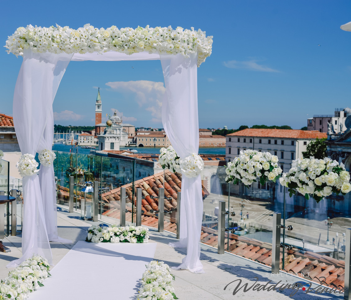 Matrimonio ebraico a Venezia sulla terrazza di Palazzo Gritti