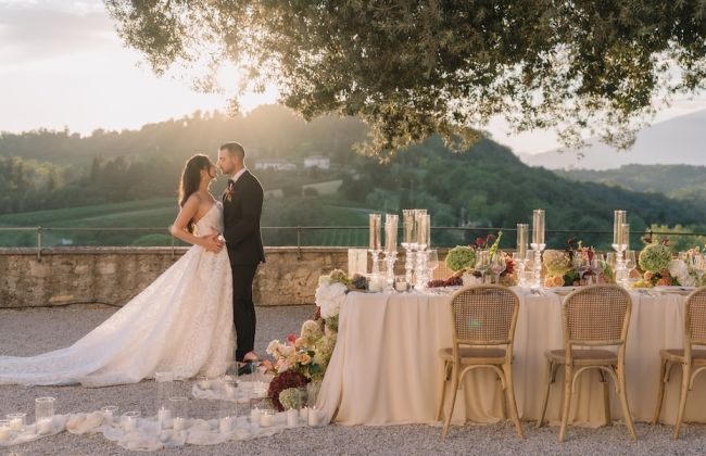 L’incantevole matrimonio al Castello San Salvatore nelle colline del Prosecco Veneto Italia